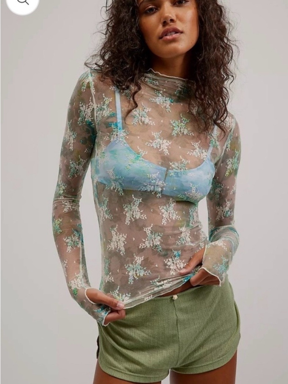 NWT - Free People Intimacy - Lady Lux Printed Layering Top